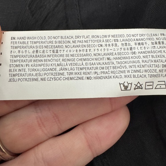 Moon River Open Back Maxi Dress Medium Black Strappy Ruffle Hem Elegant Chic - Picture 14 of 14